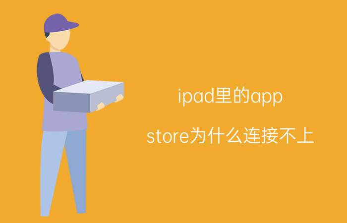 ipad里的app store为什么连接不上 ipad打不开app store 和浏览器了？